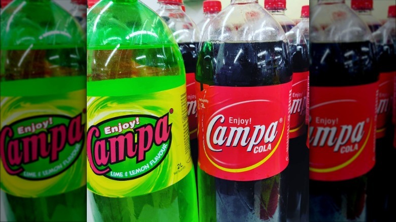 Campa cola lime and cola bottles