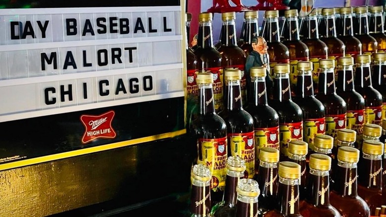 Malört bottles in Chicago bar