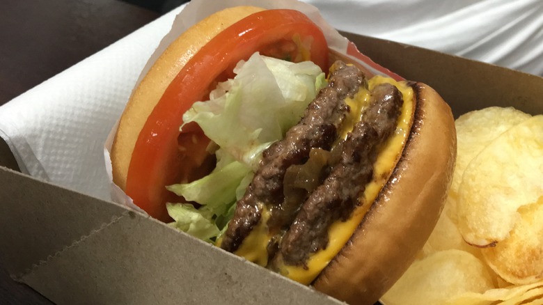 In-N-Out cheeseburger