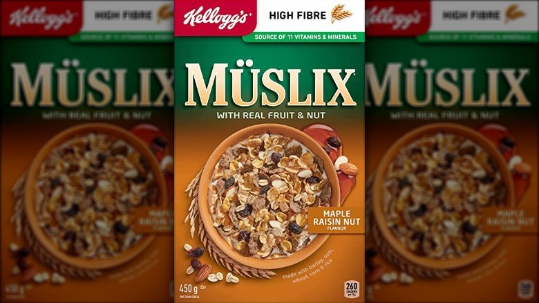 Müslix Maple Raisin Nut box 