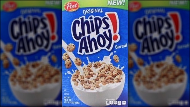 Post Chips Ahoy! Cereal box