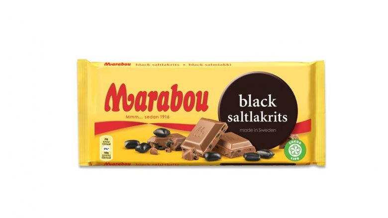 Marabou Black Saltakrits 