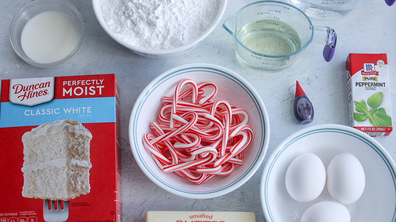 candy cane cupcakes ingredients