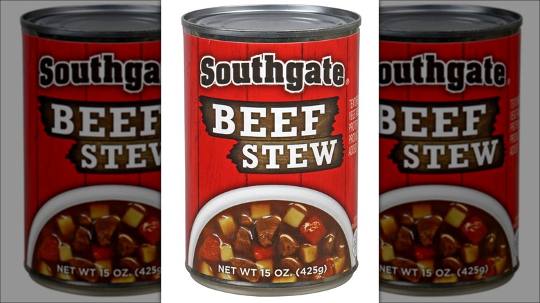 Southgate beef stew can