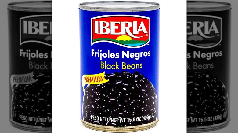 can of Iberia Black Beans