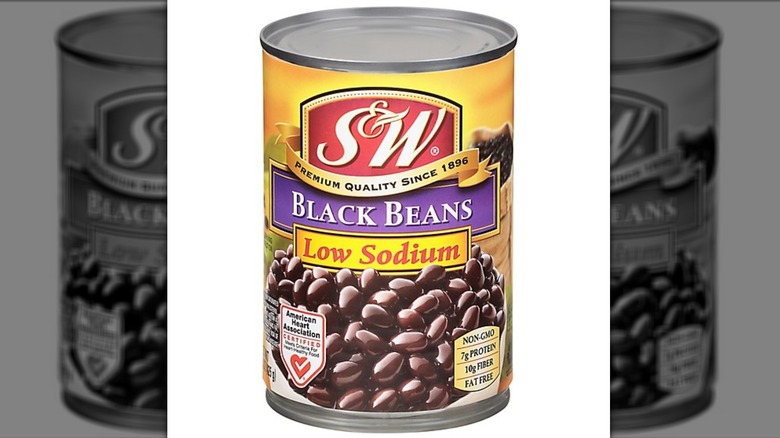 can of S&W Black Beans