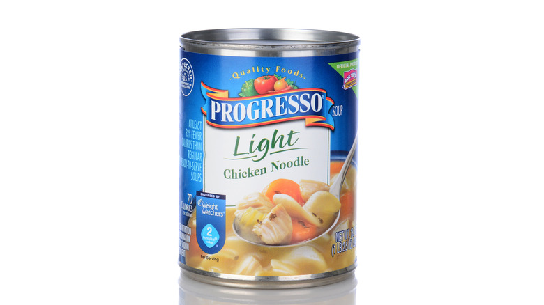 can of Progresso light soup