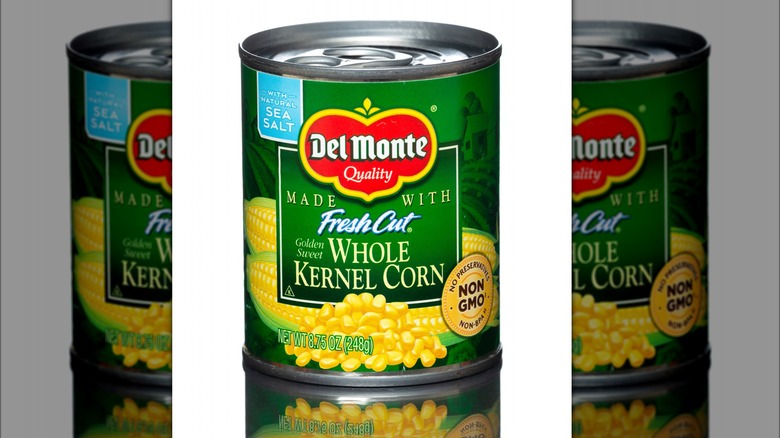 Del Monte whole corn in can