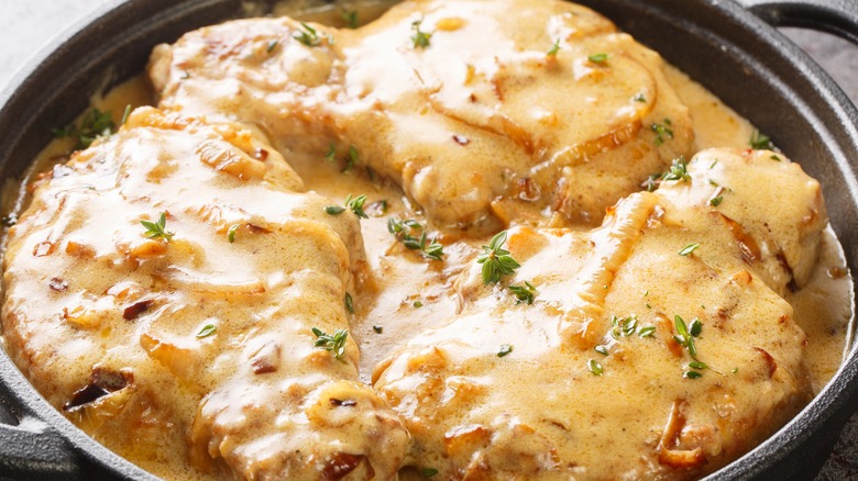 smothered pork chops