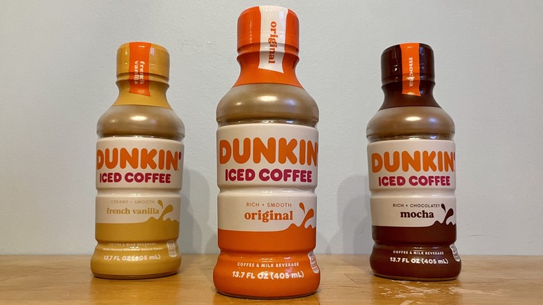 Three bottled coffee drinks