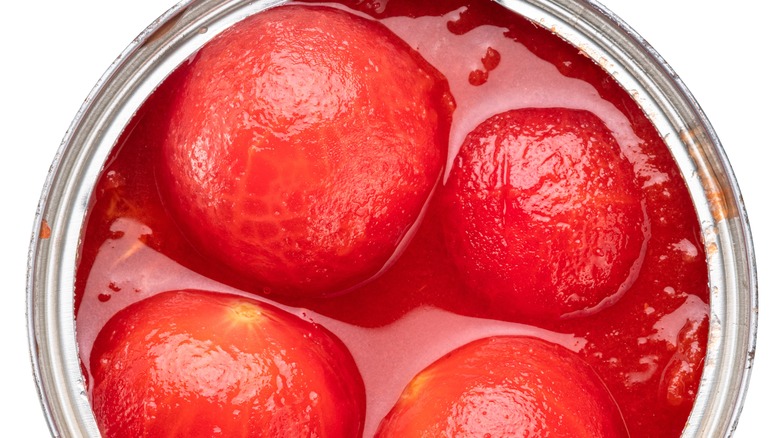 Canned whole peeled tomatoes