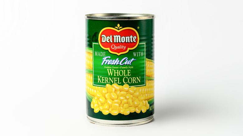 Can of Del Monte corn