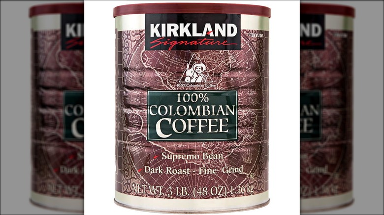 three pound can of kirkland coffee