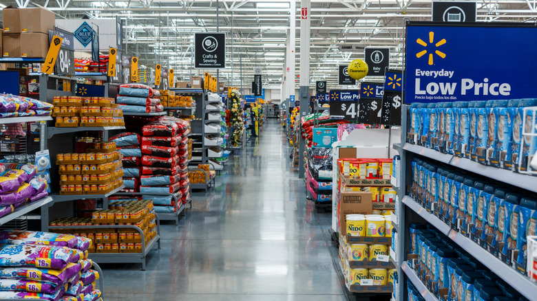 Walmart store interior