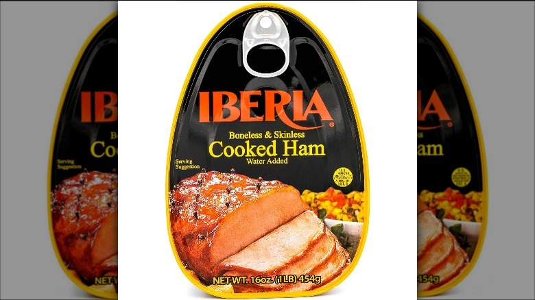 A can of Iberia Boneless & Skinless Cooked Ham