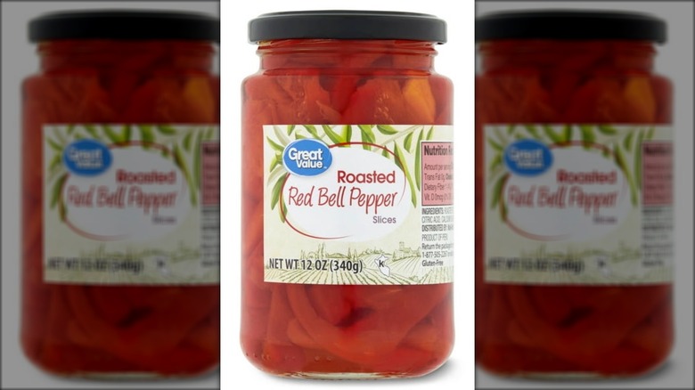 jarred roasted red bell peppers