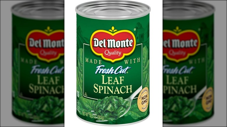 canned spinach