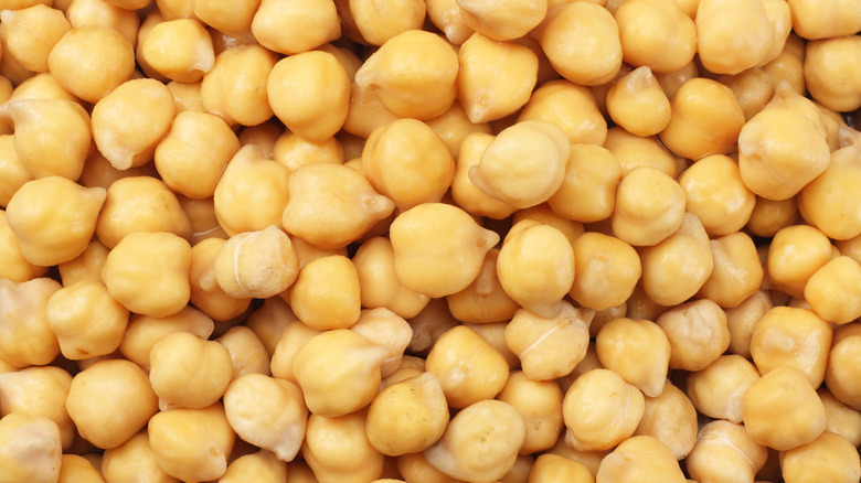 Close-up of chickpeas