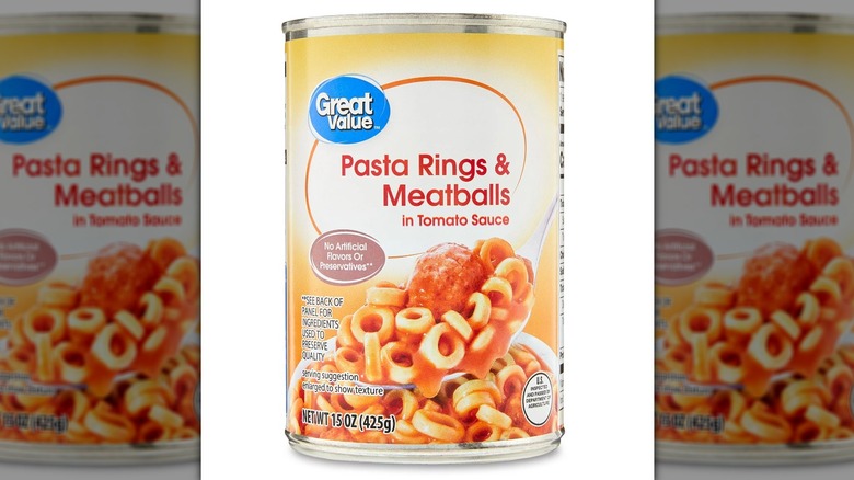 Great Value pasta rings can