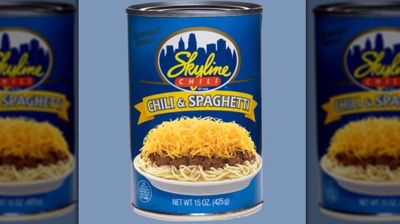 Skyline chili spaghetti can