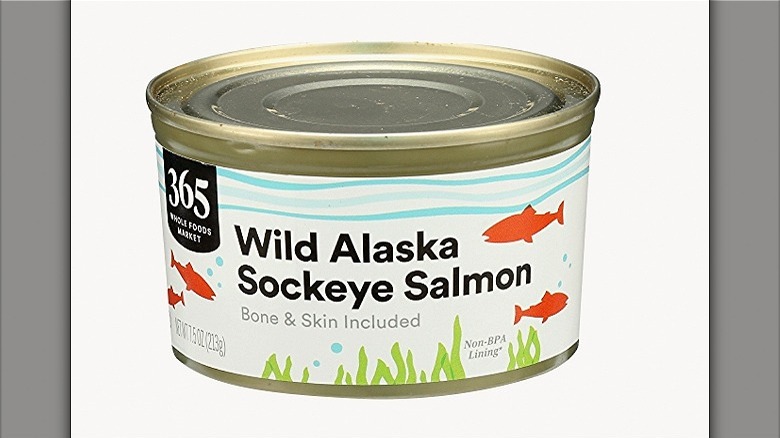 365 Everyday Salmon on white background