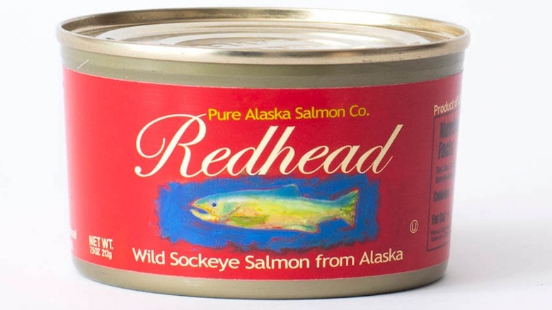 red can of Redhead Salmon