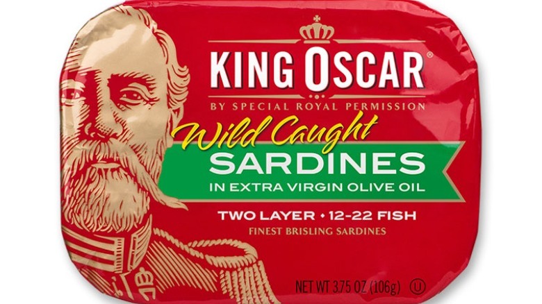 King Oscar sardine in red package