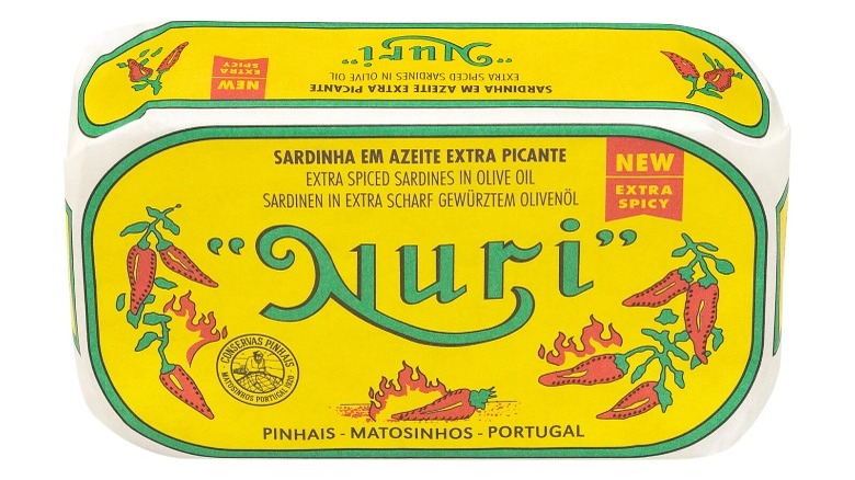 Nuri sardines in yellow packaging