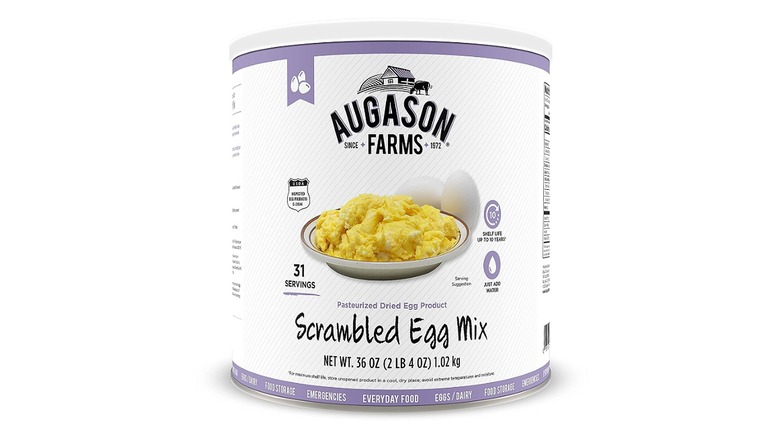 Augason Farms canned scrambled eggs