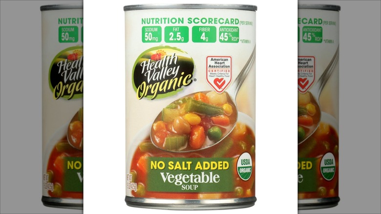 Can of Health Valley Vegetable soup