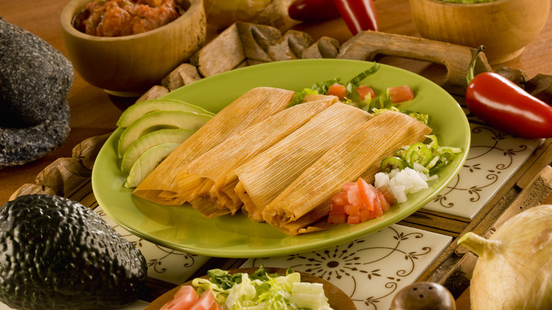 tamales on plate