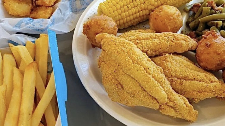 Captain D's hand-breaded catfish