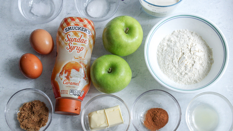 caramel apple pancake soufflé ingredients