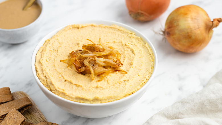 hummus in a bowl