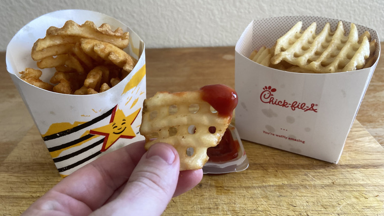 chick-fil-a fry dipped in ketchup