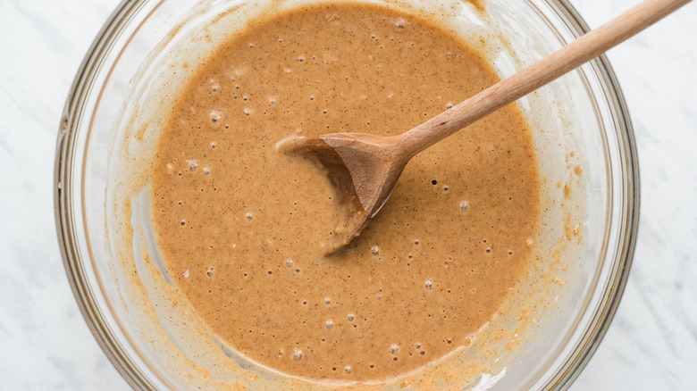 donut batter in bowl 