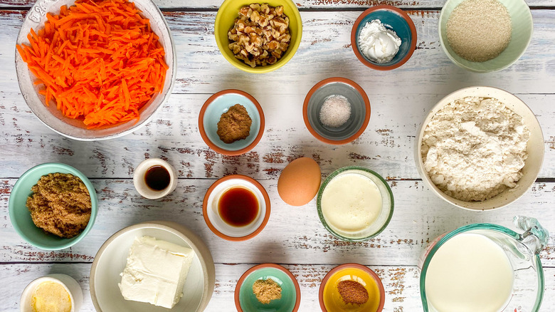 carrot cake pancakes ingredients 