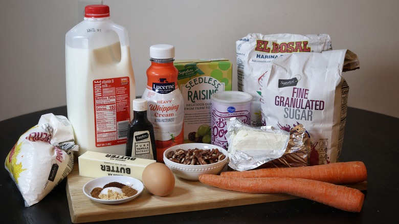 carrot cake scones ingredients