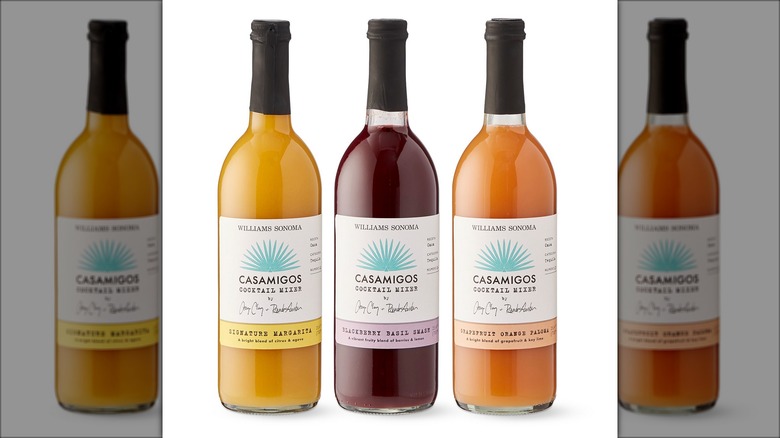 Bottles of Casamigos mixers