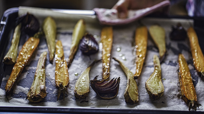 Roasted root vegetables 