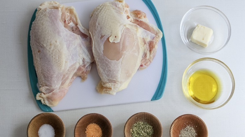 ingredients for split chicken breasts