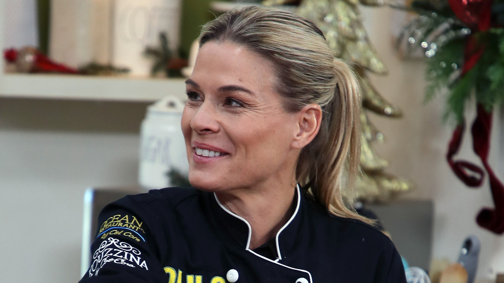 Cat Cora cooking