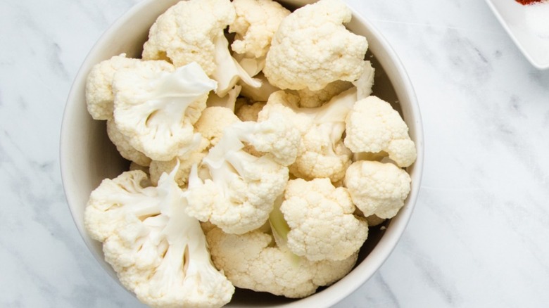 bowl of cauliflower florets