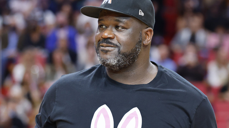 Shaq with baseball cap