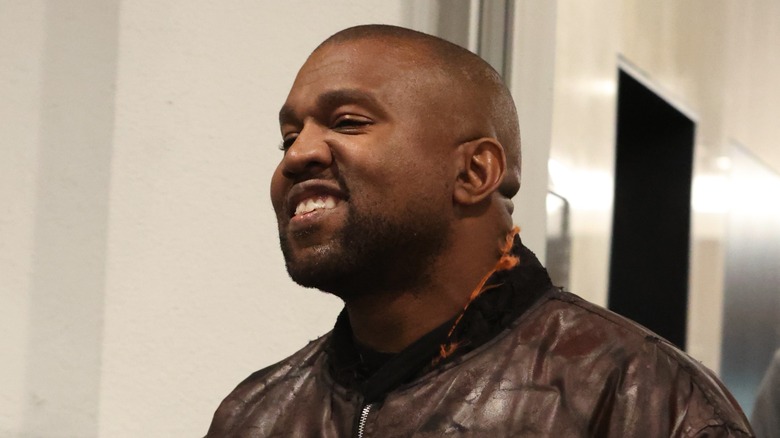 Kanye West smiling