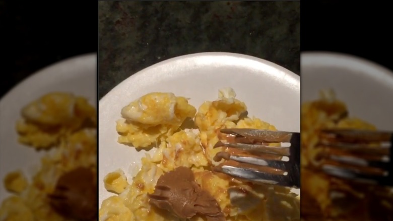 Scott Foley's eggs with peanut butter