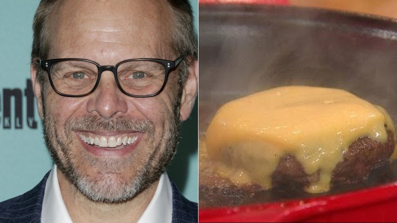 Alton Brown and his Burger of the Gods 