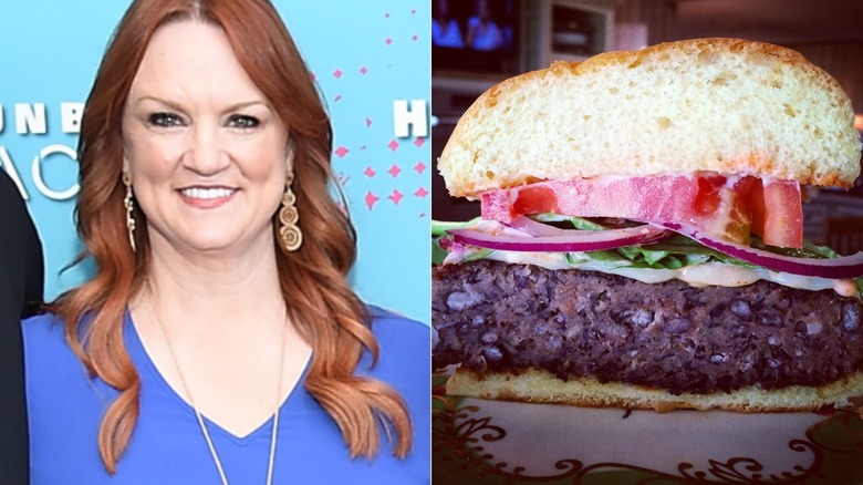 Ree Drummond's black bean burger 