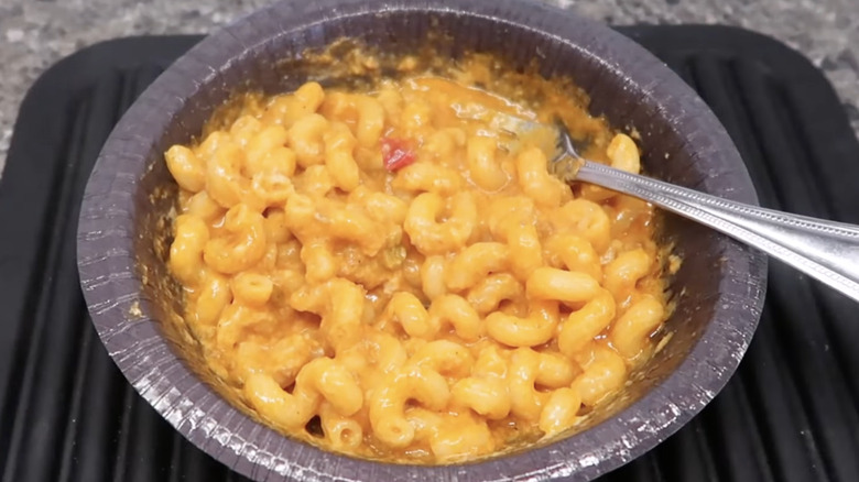 Mac and cheese with beef and sloppy joe sauce 