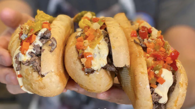 Jeff Mauro's Chicago cheesesteaks